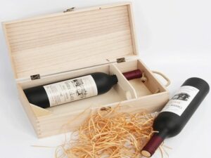 wooden gift box for wine