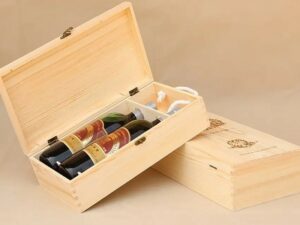 wooden gift box for wine